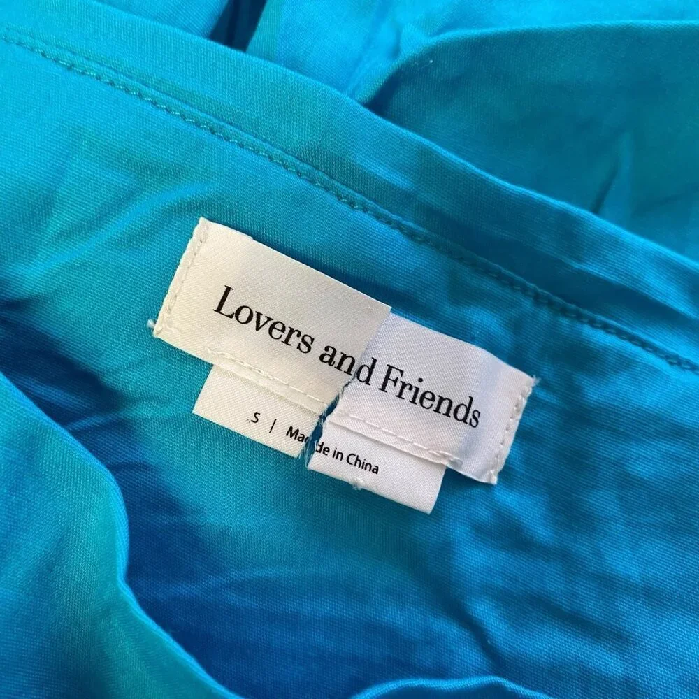 Lovers and Friends Myers Mini Skirt Turquoise Blue